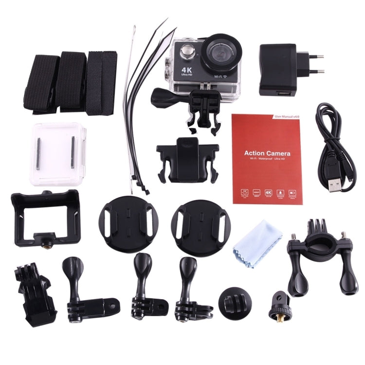 H9 4K Ultra HD1080P 12MP 2 inch LCD Screen WiFi Sports Camera, 170 Degrees Wide Angle Lens, 30m Waterproof