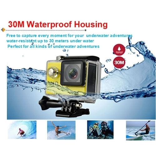 H9 4K Ultra HD1080P 12MP 2 inch LCD Screen WiFi Sports Camera, 170 Degrees Wide Angle Lens, 30m Waterproof
