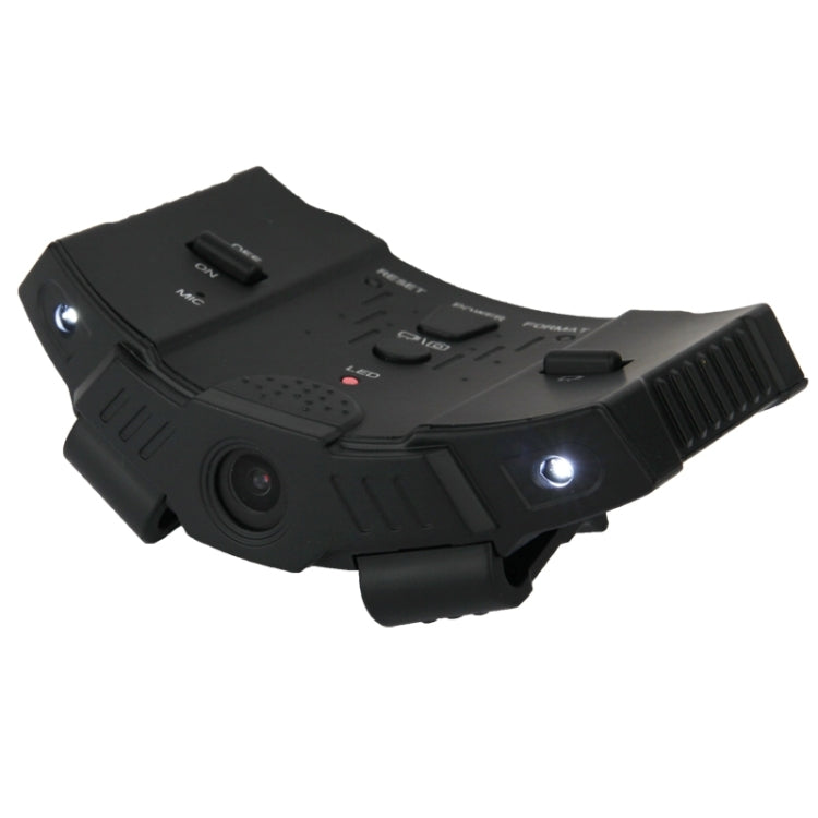 Full HD 720P Sports Camera DVR Action Helmet Camera Cap Camcorder Video Recorder with 2 LED light(Black)