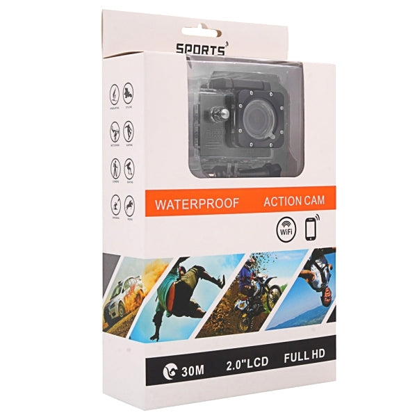 SJ7000 Full HD 1080P 2.0 inch LCD Screen Novatek 96655 WiFi Sports Camcorder Camera with Waterproof Case, 170 Degrees HD Wide-angle Lens, 30m Waterproof