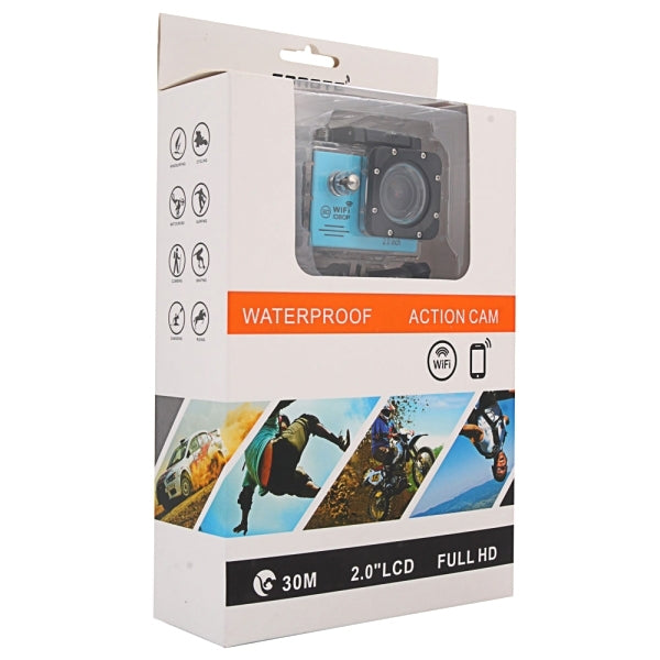 SJ7000 Full HD 1080P 2.0 inch LCD Screen Novatek 96655 WiFi Sports Camcorder Camera with Waterproof Case, 170 Degrees HD Wide-angle Lens, 30m Waterproof