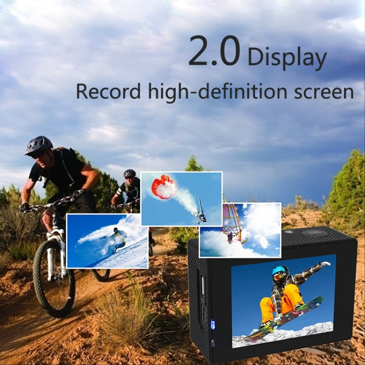 SJ7000 Full HD 1080P 2.0 inch LCD Screen Novatek 96655 WiFi Sports Camcorder Camera with Waterproof Case, 170 Degrees HD Wide-angle Lens, 30m Waterproof