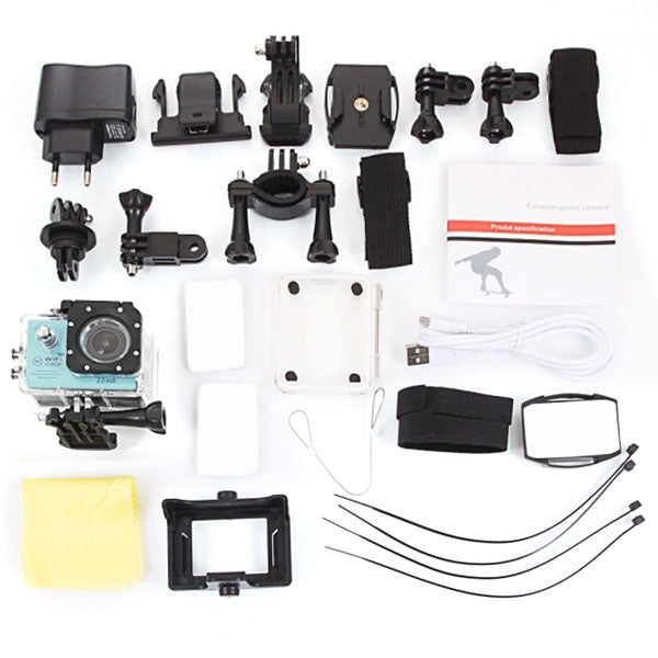 SJ7000 Full HD 1080P 2.0 inch LCD Screen Novatek 96655 WiFi Sports Camcorder Camera with Waterproof Case, 170 Degrees HD Wide-angle Lens, 30m Waterproof