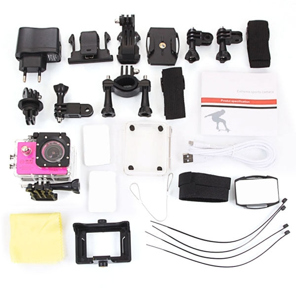 SJ7000 Full HD 1080P 2.0 inch LCD Screen Novatek 96655 WiFi Sports Camcorder Camera with Waterproof Case, 170 Degrees HD Wide-angle Lens, 30m Waterproof