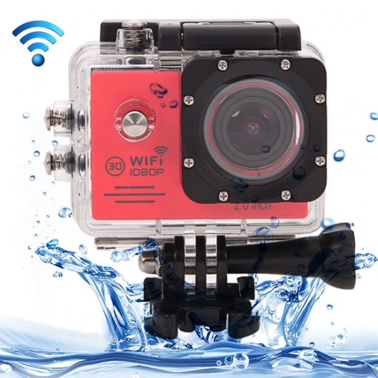 SJ7000 Full HD 1080P 2.0 inch LCD Screen Novatek 96655 WiFi Sports Camcorder Camera with Waterproof Case, 170 Degrees HD Wide-angle Lens, 30m Waterproof