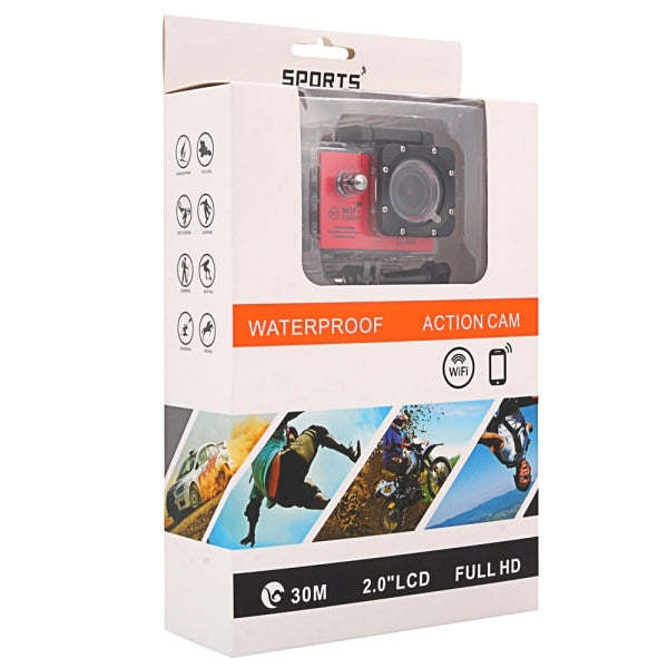 SJ7000 Full HD 1080P 2.0 inch LCD Screen Novatek 96655 WiFi Sports Camcorder Camera with Waterproof Case, 170 Degrees HD Wide-angle Lens, 30m Waterproof