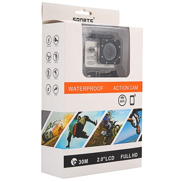 SJ7000 Full HD 1080P 2.0 inch LCD Screen Novatek 96655 WiFi Sports Camcorder Camera with Waterproof Case, 170 Degrees HD Wide-angle Lens, 30m Waterproof