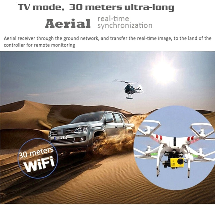 SJ7000 Full HD 1080P 2.0 inch LCD Screen Novatek 96655 WiFi Sports Camcorder Camera with Waterproof Case, 170 Degrees HD Wide-angle Lens, 30m Waterproof