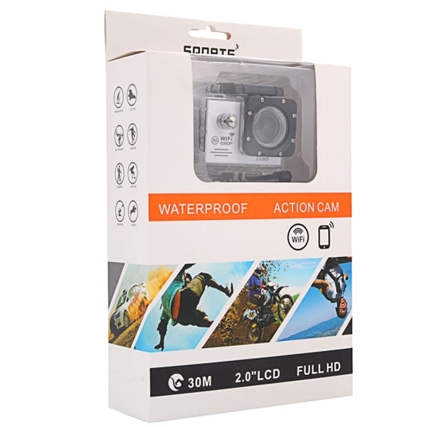 SJ7000 Full HD 1080P 2.0 inch LCD Screen Novatek 96655 WiFi Sports Camcorder Camera with Waterproof Case, 170 Degrees HD Wide-angle Lens, 30m Waterproof