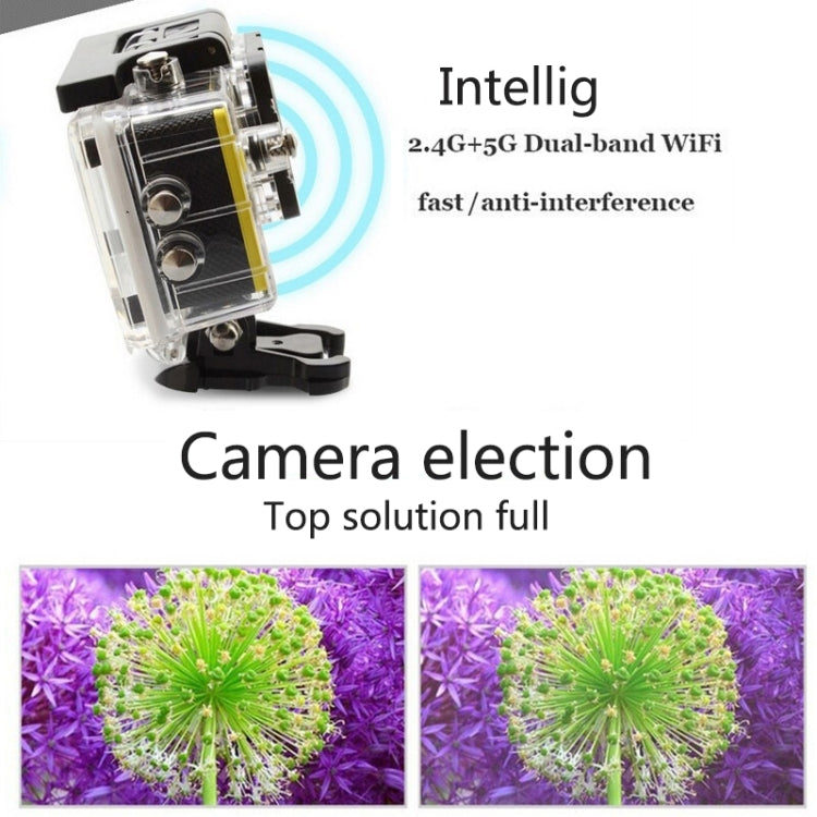 SJ7000 Full HD 1080P 2.0 inch LCD Screen Novatek 96655 WiFi Sports Camcorder Camera with Waterproof Case, 170 Degrees HD Wide-angle Lens, 30m Waterproof