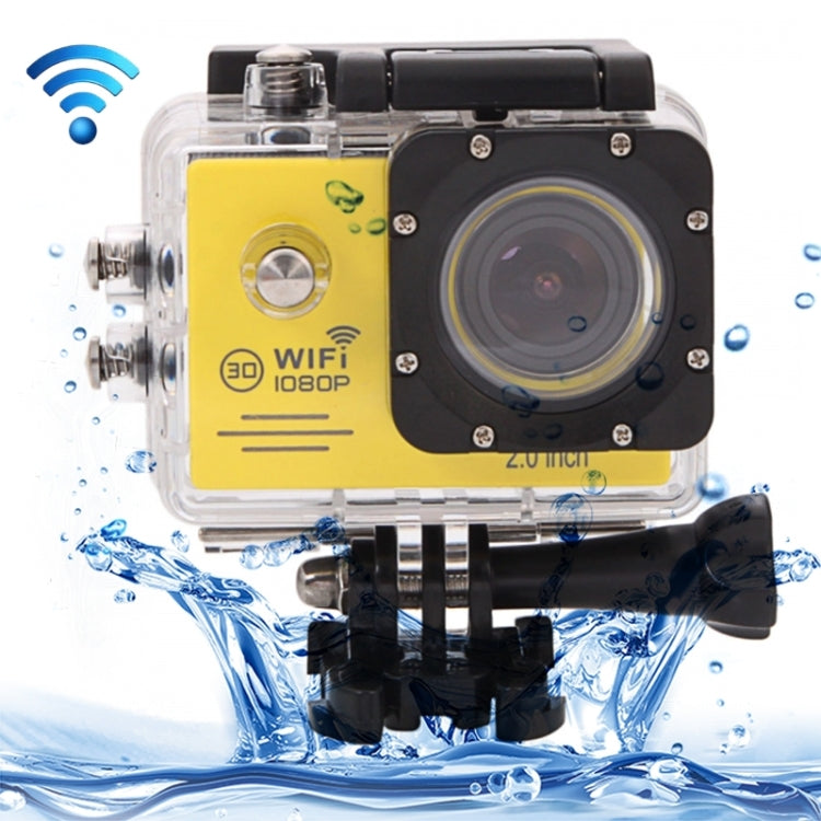 SJ7000 Full HD 1080P 2.0 inch LCD Screen Novatek 96655 WiFi Sports Camcorder Camera with Waterproof Case, 170 Degrees HD Wide-angle Lens, 30m Waterproof