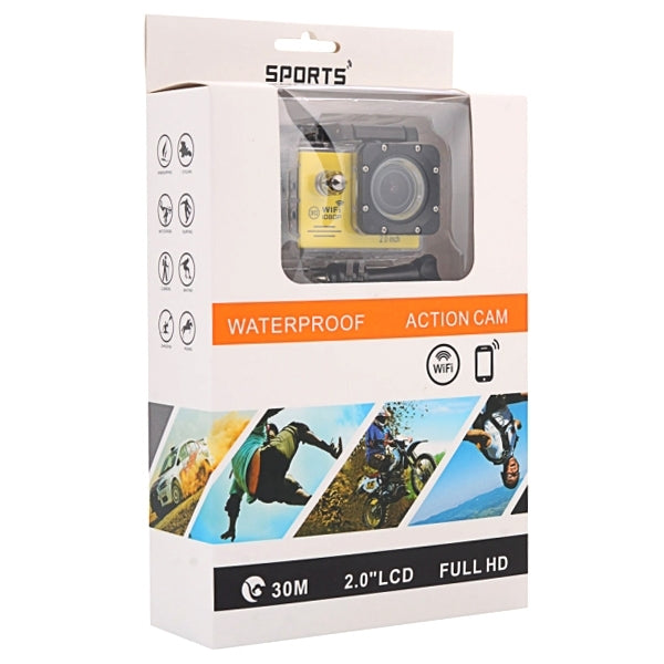 SJ7000 Full HD 1080P 2.0 inch LCD Screen Novatek 96655 WiFi Sports Camcorder Camera with Waterproof Case, 170 Degrees HD Wide-angle Lens, 30m Waterproof
