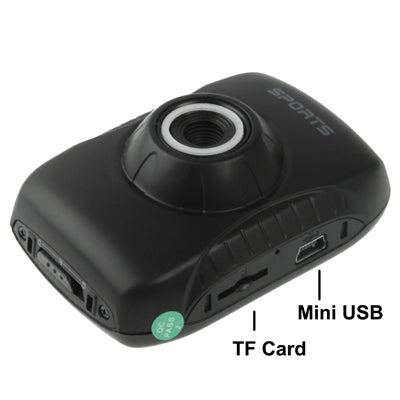 SDV-720 HD 720P Mini Action Camcorder / Bicycle Camera with Waterproof Case, 1.7 inch LCD Screen, Support TF Card & 4X Zoom(Black)