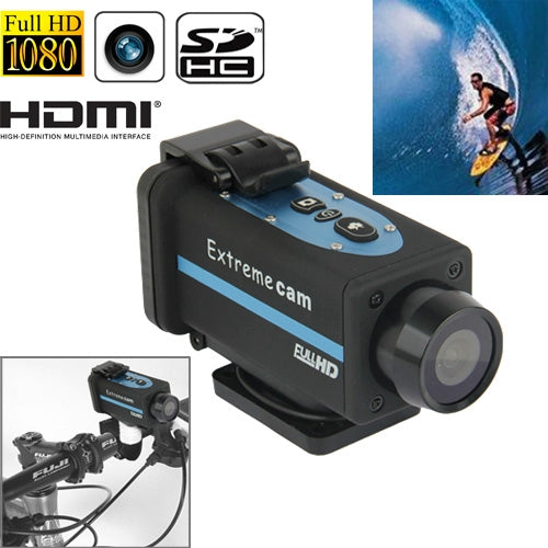 1080P CMOS 5 Mega Pixels  Sports Waterproof Digital Video Camera with 4x Digital Zoom, Support TV-Out / HDMI / SD Card(Black)