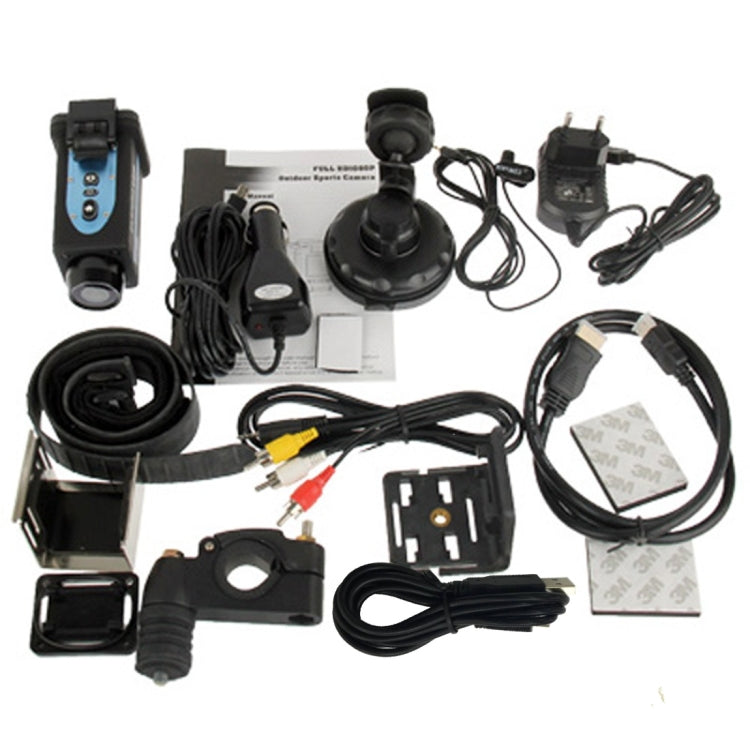 1080P CMOS 5 Mega Pixels  Sports Waterproof Digital Video Camera with 4x Digital Zoom, Support TV-Out / HDMI / SD Card(Black)