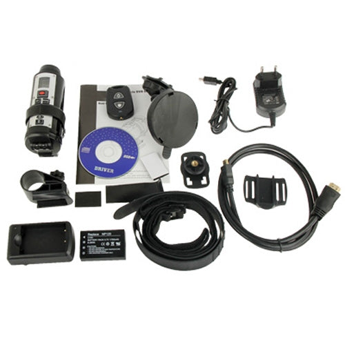 720P CMOS 5.0 Mega Pixels Sports Waterproof Digital Video Camera, Support TV-Out / HDMI / SD Card(Black)