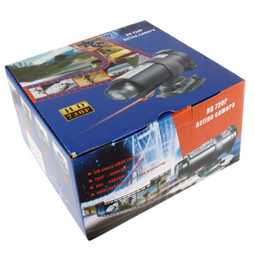 720P CMOS 5.0 Mega Pixels Sports Waterproof Digital Video Camera, Support TV-Out / HDMI / SD Card(Black)