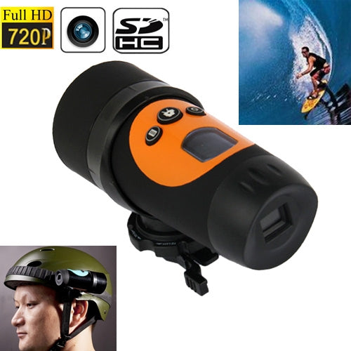Sports 720P 0.7 inch LCD 1.3 Mega Pixels Action Video Camera Camcorder with AV / SD Slot