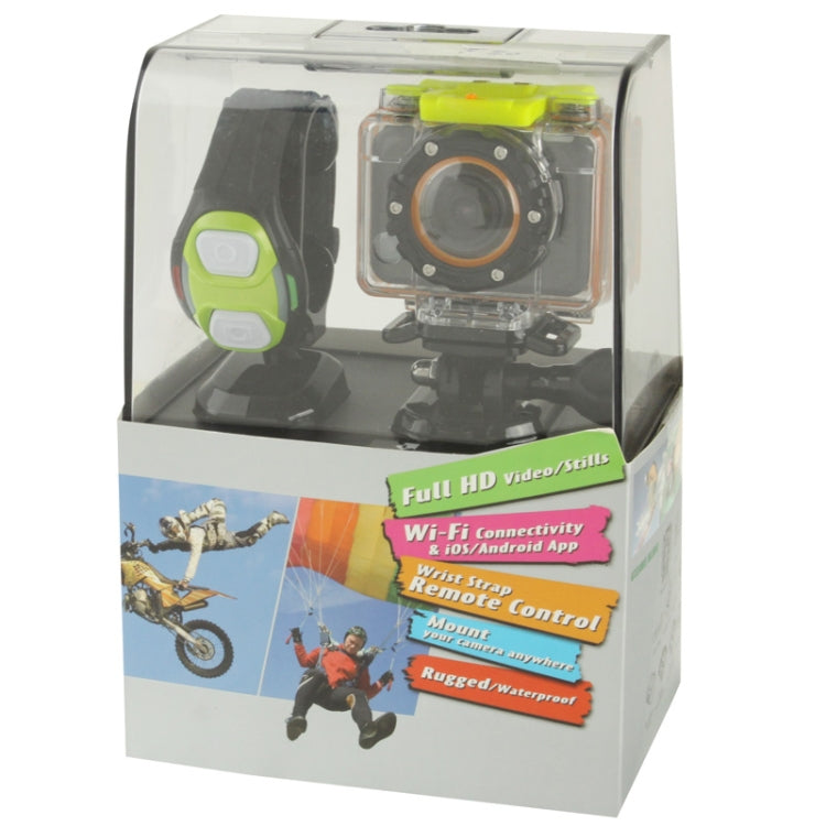 F20 Full HD 1080P Sport Camcorder with Waterproof Case & Wrist Strap Remote Control, 5.0 Mega CMOS Sensor, 30m Waterproof