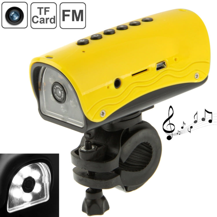 Multi-function Outdoor Sport DVR / Bicycle DVR / Helmet DVR, MP3 Player + FM Radio + LED Flashlight Function, Support TF Card, DV-009