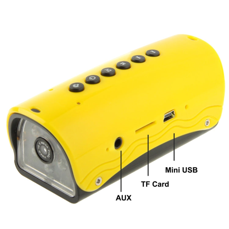 Multi-function Outdoor Sport DVR / Bicycle DVR / Helmet DVR, MP3 Player + FM Radio + LED Flashlight Function, Support TF Card, DV-009