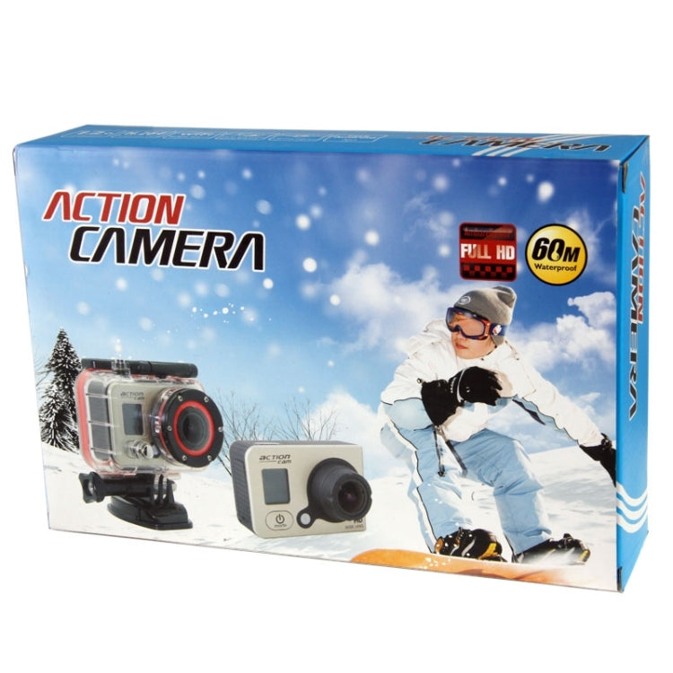 HD 1080P 0.8 inch LCD Screen WiFi Sports Camcorder with Waterproof Case, 5.0MP 1/2.5 inch CMOS Sensor, 170 Degrees Wide Angle Lens, 60m Waterproof