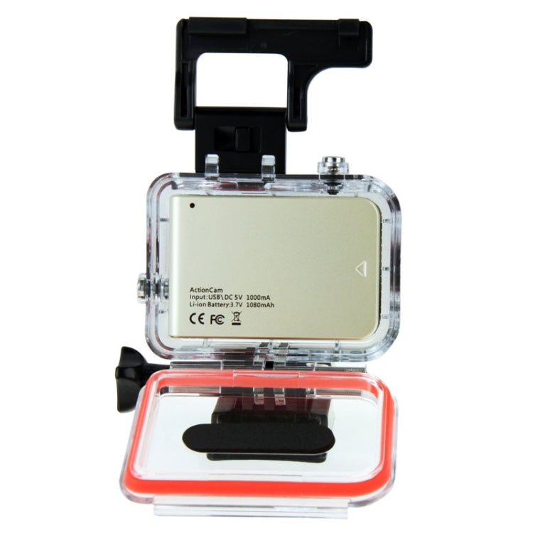 HD 1080P 0.8 inch LCD Screen WiFi Sports Camcorder with Waterproof Case, 5.0MP 1/2.5 inch CMOS Sensor, 170 Degrees Wide Angle Lens, 60m Waterproof