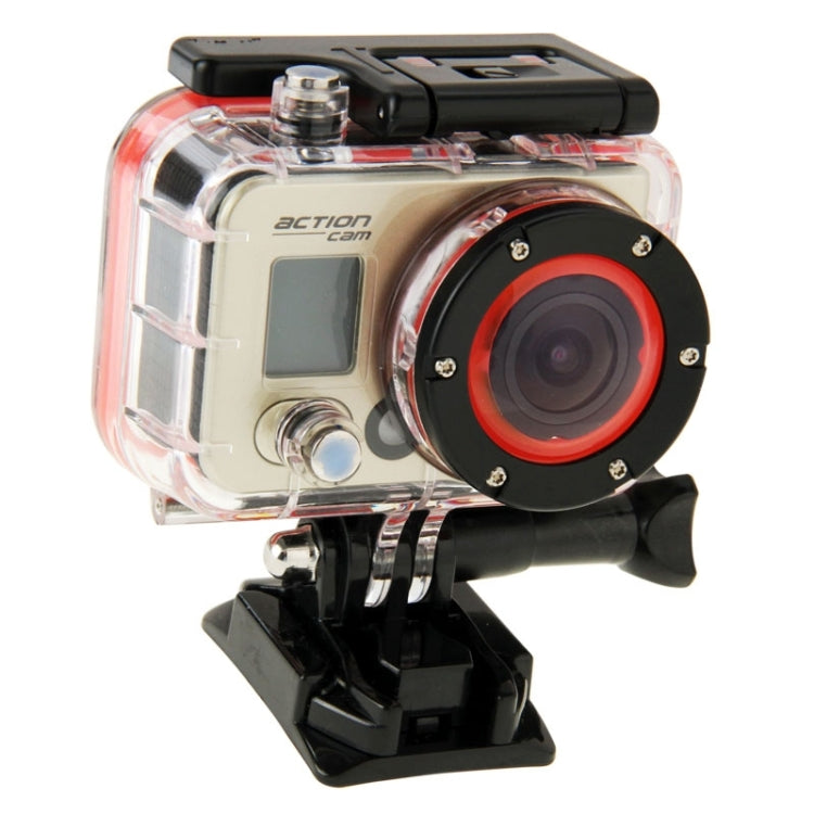 HD 1080P 0.8 inch LCD Screen WiFi Sports Camcorder with Waterproof Case, 5.0MP 1/2.5 inch CMOS Sensor, 170 Degrees Wide Angle Lens, 60m Waterproof