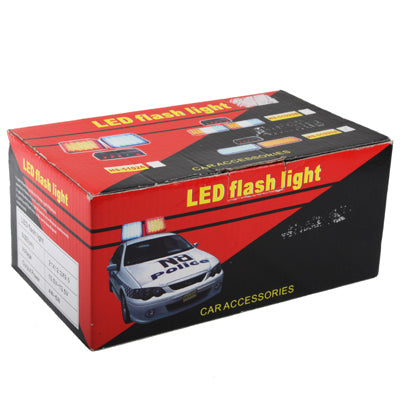 Red + Blue, 48 LED Flash Strobe Warning Lights