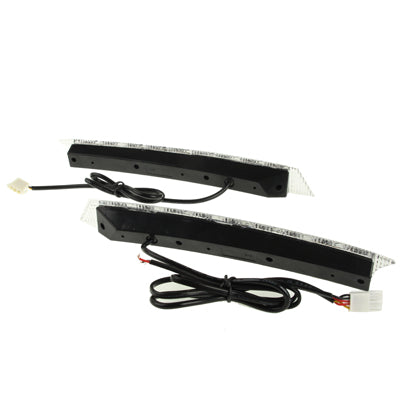 Blue + Red 2 x 9 LED Caution Light, DC 12V