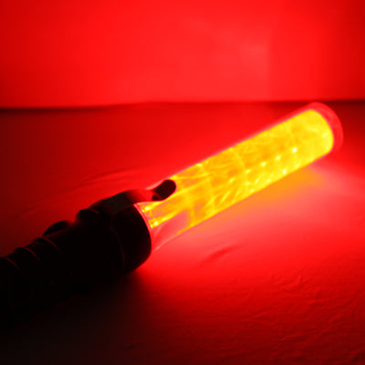Safety Traffic 3-Mode Control Red LED Baton with Alarm Function, Length: 52cm