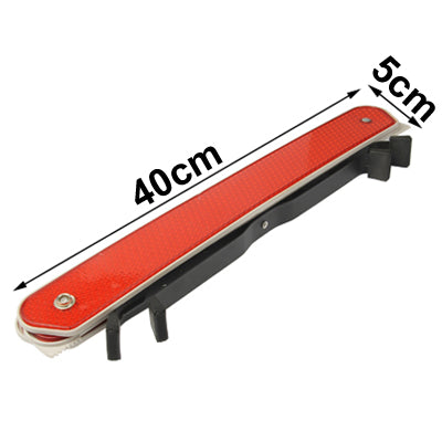Foldable Portable Triangle Sign Warning Light Signal Lamp for Vehicle(Red)