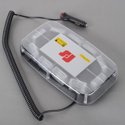 30W Warning Mini Light Bar Strobe Light with 10pcs 3-LED Bars, Yellow Light