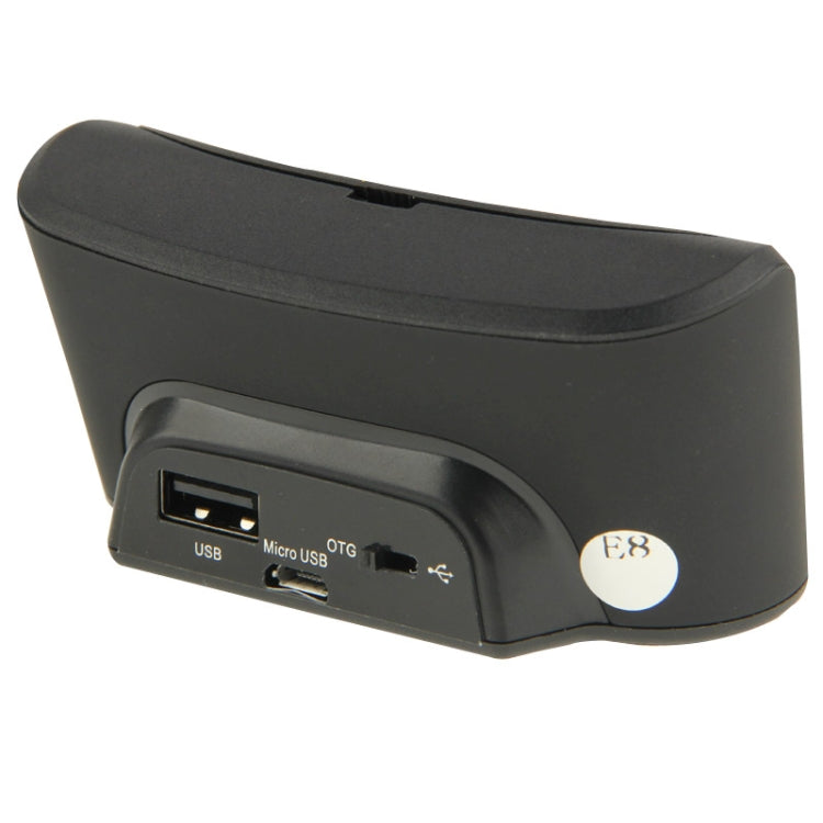 OTG USB Sync Battery Charger Dock Holder with External Mouse Keyboard Function , For HTC One E8(Black)