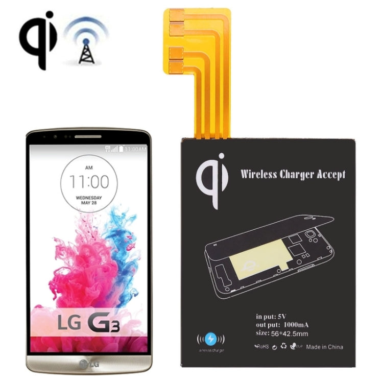 Wireless Charging Sticker with NFC IC Chip, For LG G3 / D855 / D830 / D851 / LS990 / VS985(Black)