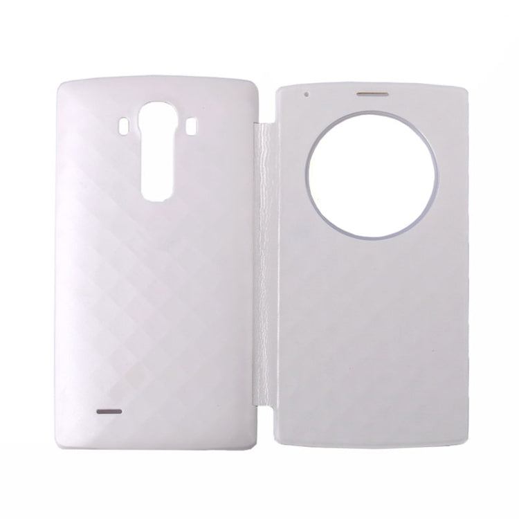 Q8 Wireless Charger Transmitter + Wireless Charger Receiver & Leather Back Cover Replacement Case with Call Display & NFC Function Charger Kit for LG G4 / H815