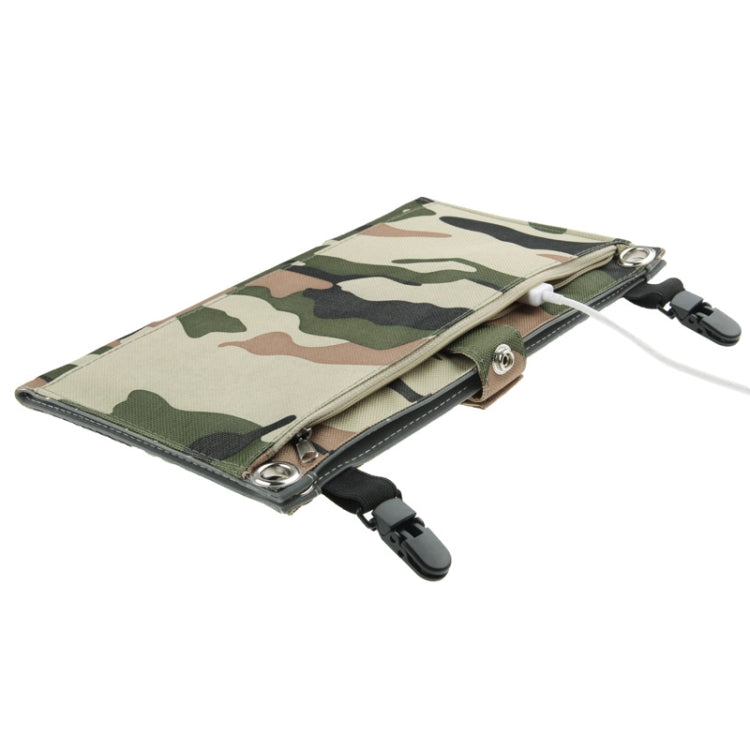 10W Portable Folding Solar Panel / Solar Charger Bag with Clips for Laptops / Mobile Phones
