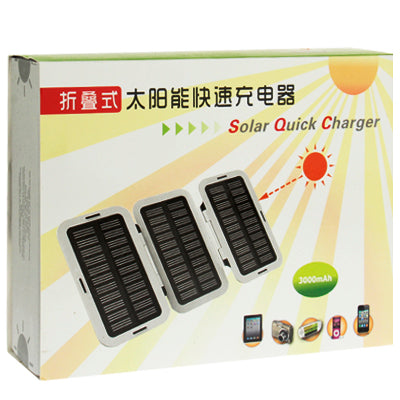 Solar Quick Charger for Mobile Phone / iPad / PAD / DV / MP3 / MP4 /Digital Camera and Other Electronic Devices, Battery Capacity: 6000mAh