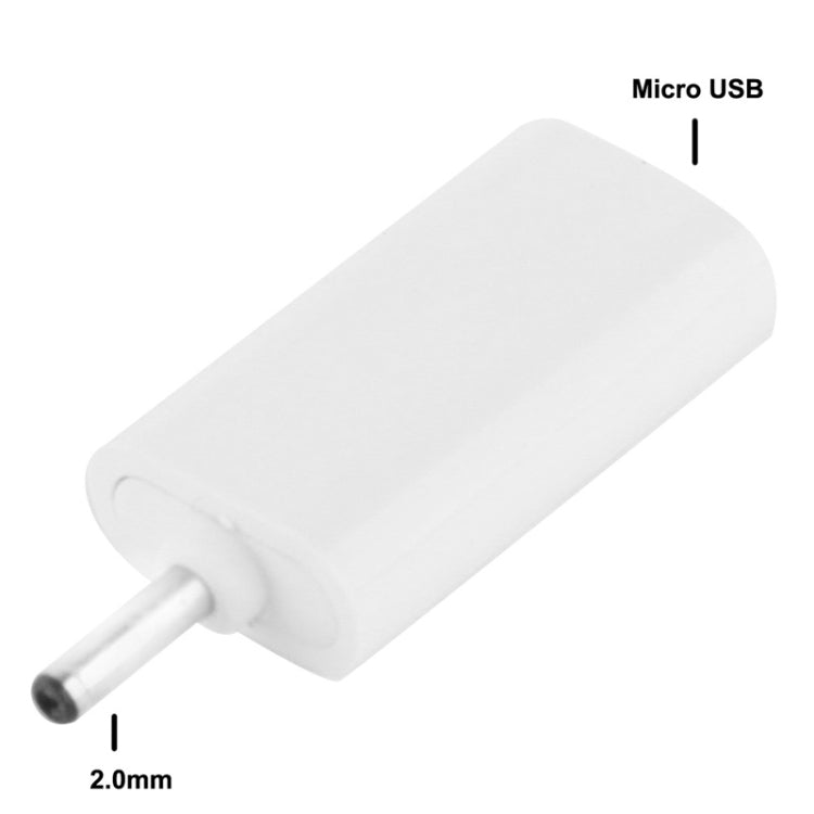 Micro USB to Nokia 2.0mm Charger Adapter, For Nokia(White)