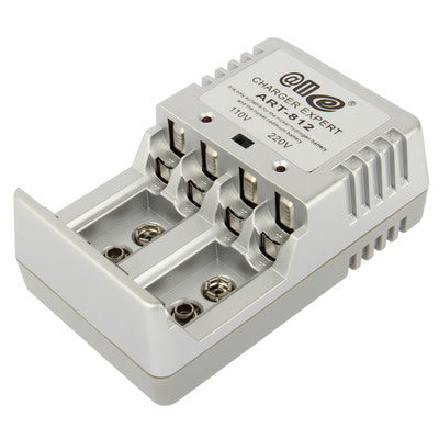 100V-240V US Plug Battery Charger for  2 x 9V (6F22)