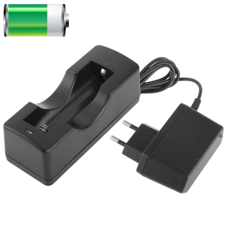 Li-ion Battery Charger for 18650 Battery (Battery Not Included), Output: 4.2V/500mA (Using in S-PRC-0123)(Black)