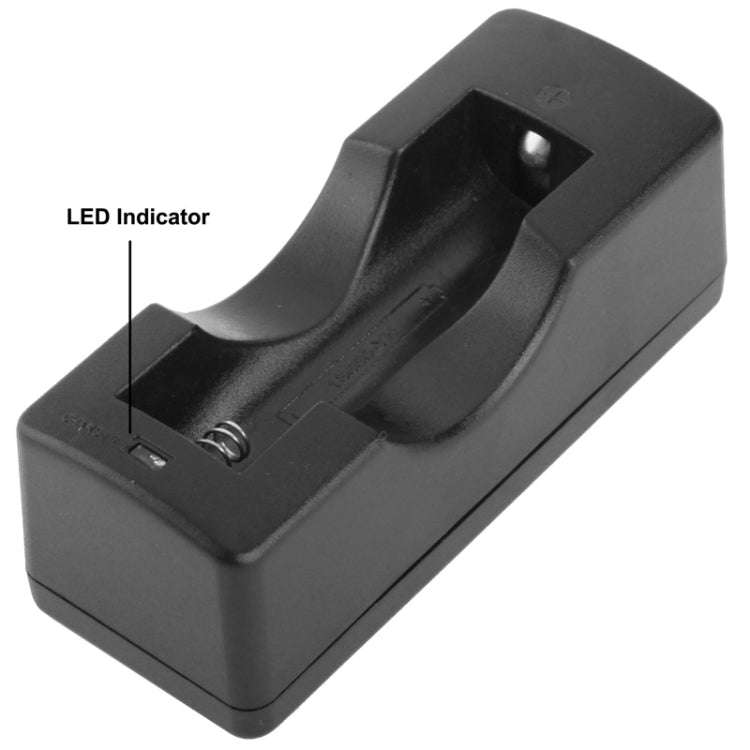 Li-ion Battery Charger for 18650 Battery (Battery Not Included), Output: 4.2V/500mA (Using in S-PRC-0123)(Black)