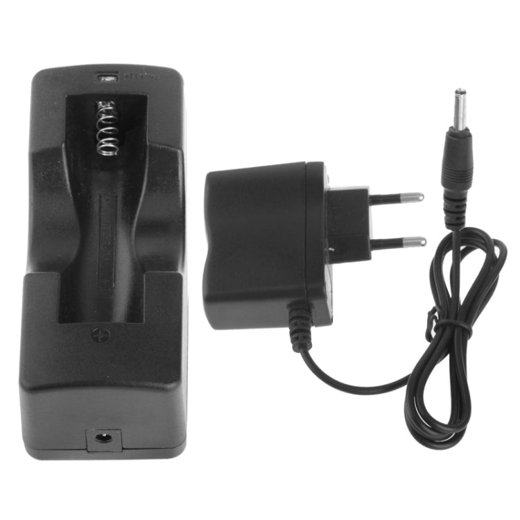 Li-ion Battery Charger for 18650 Battery (Battery Not Included), Output: 4.2V/500mA (Using in S-PRC-0123)(Black)