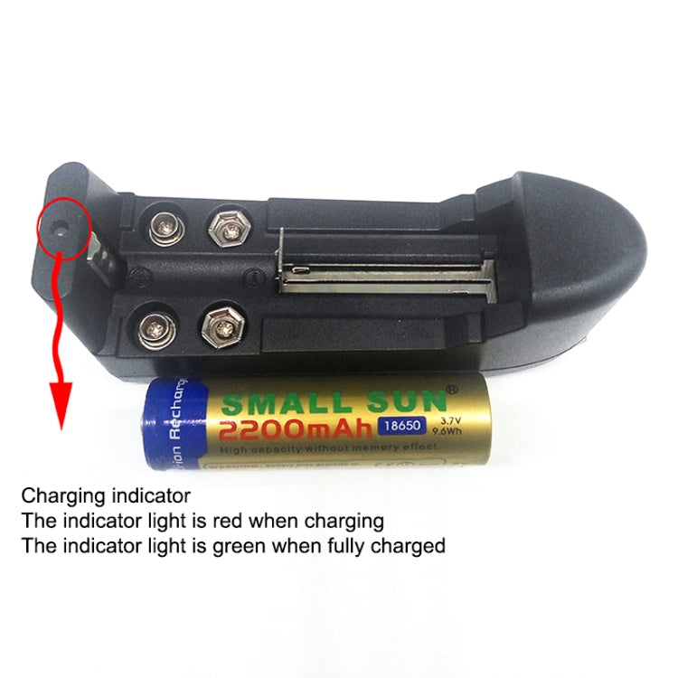 Universal AC Charger for 16340/10440/14500/18650 9V Battery (US Plug)(Black)