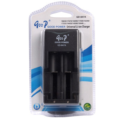 EU Plug Universal Lithium Battery Charger for 18650 / 17670/ 18490 / 17500 / 16340 / 17335 / 14430 / 14500 / 10440 etc
