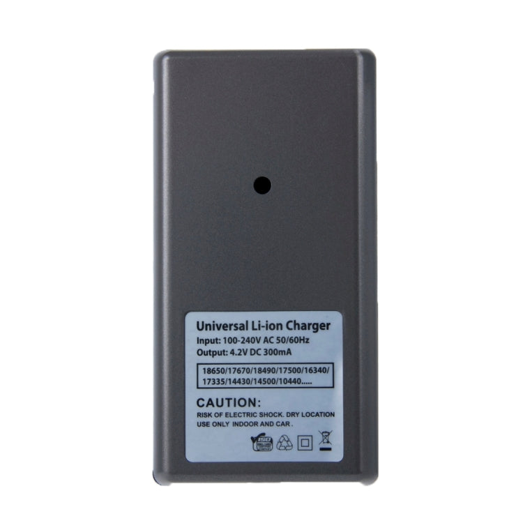 EU Plug Universal Lithium Battery Charger for 18650 / 17670/ 18490 / 17500 / 16340 / 17335 / 14430 / 14500 / 10440 etc
