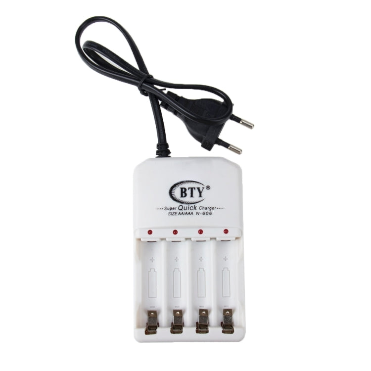 BTY 06 230V EU Plug Super Quick Battery Charger for 2 x AAA & 2 x AA / N-606