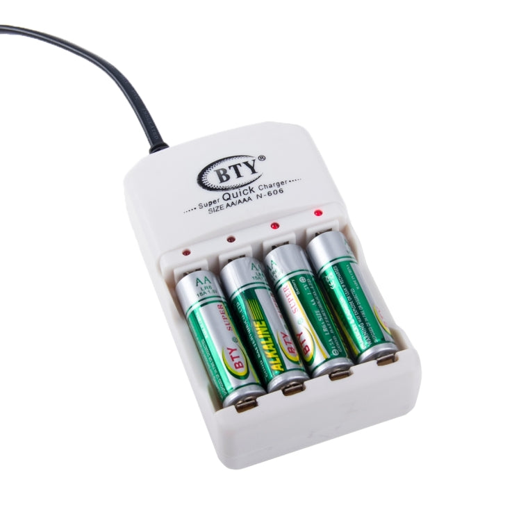 BTY 06 230V EU Plug Super Quick Battery Charger for 2 x AAA & 2 x AA / N-606