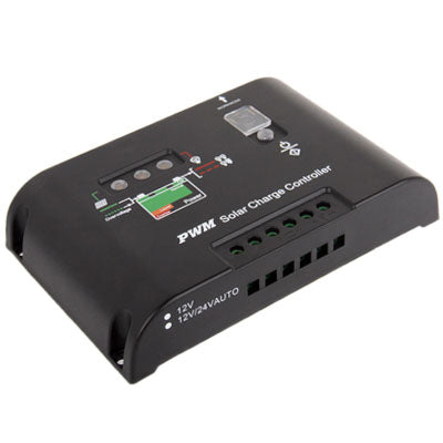 10A 12V/24V PWM Solar Street Light Panel Charge Controller Regulator Auto switch
