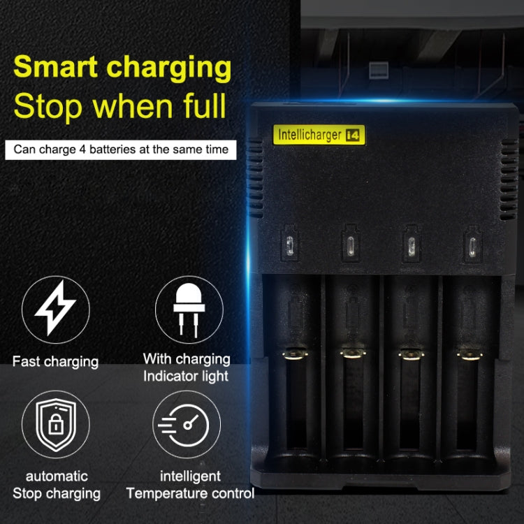 Universal Lithium Battery Charger for 26650 / 22650 / 18650 / 17670 / 18490 / 17500 / 17335 / 16340 / 14500 / 10440 (100V - 240V)(Black)